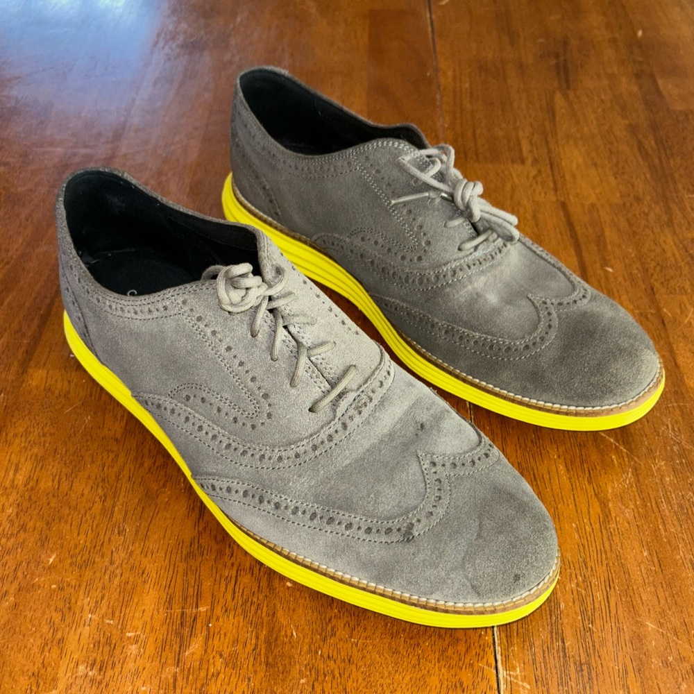Cole Haan Lunargrand Wingtip II Suede Oxford -
